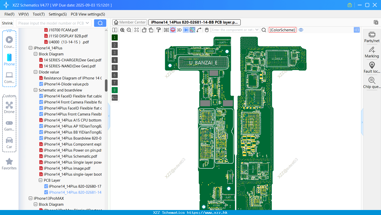 IPhone14_14Plus 820-02681-14-BB PCB Layer